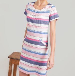Joules linen shift dress